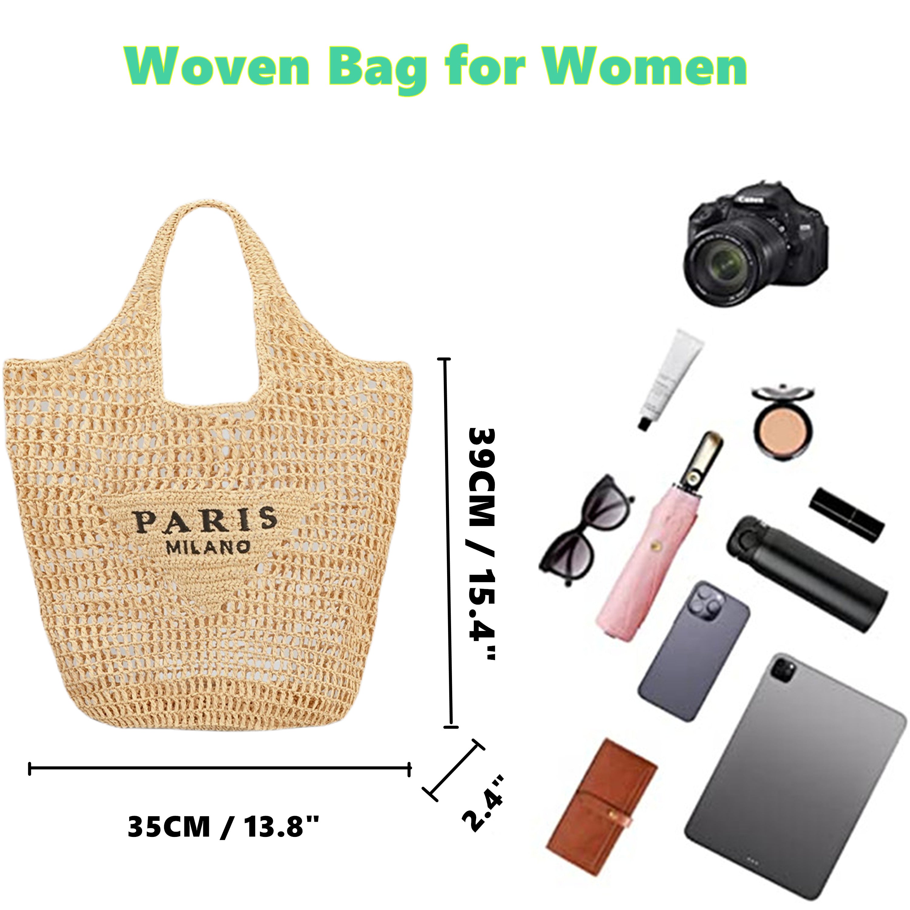 Straw Tote Bag for women,Mesh Hollow Woven Tote Bag,Handbag Beach Bag,Paris Hobo Bag,Large Shoulder Travel Tote Bag