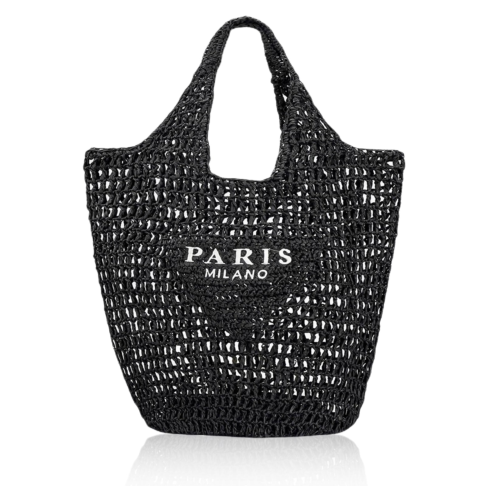 Straw Tote Bag for women,Mesh Hollow Woven Tote Bag,Handbag Beach Bag,Paris Hobo Bag,Large Shoulder Travel Tote Bag